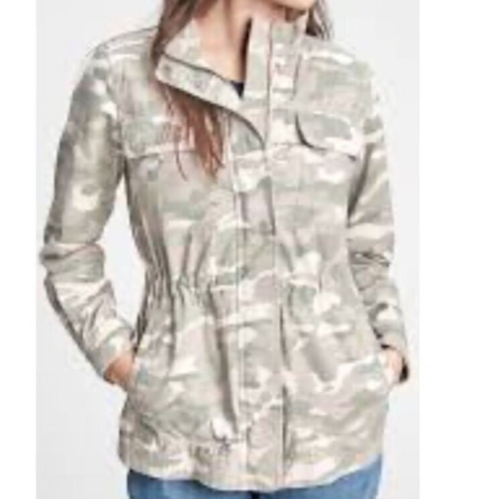 Gap Camouflage Cotton Utility Jacket Large NWT